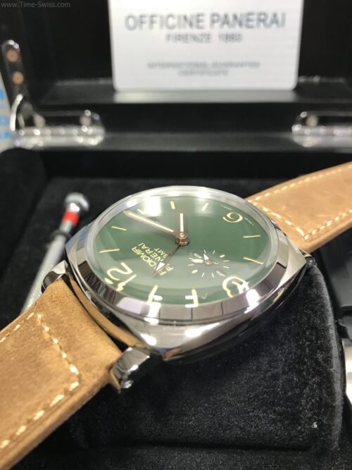 Panerai PAM998 Radiomir GMT Green Dial 45mm Leather Strap