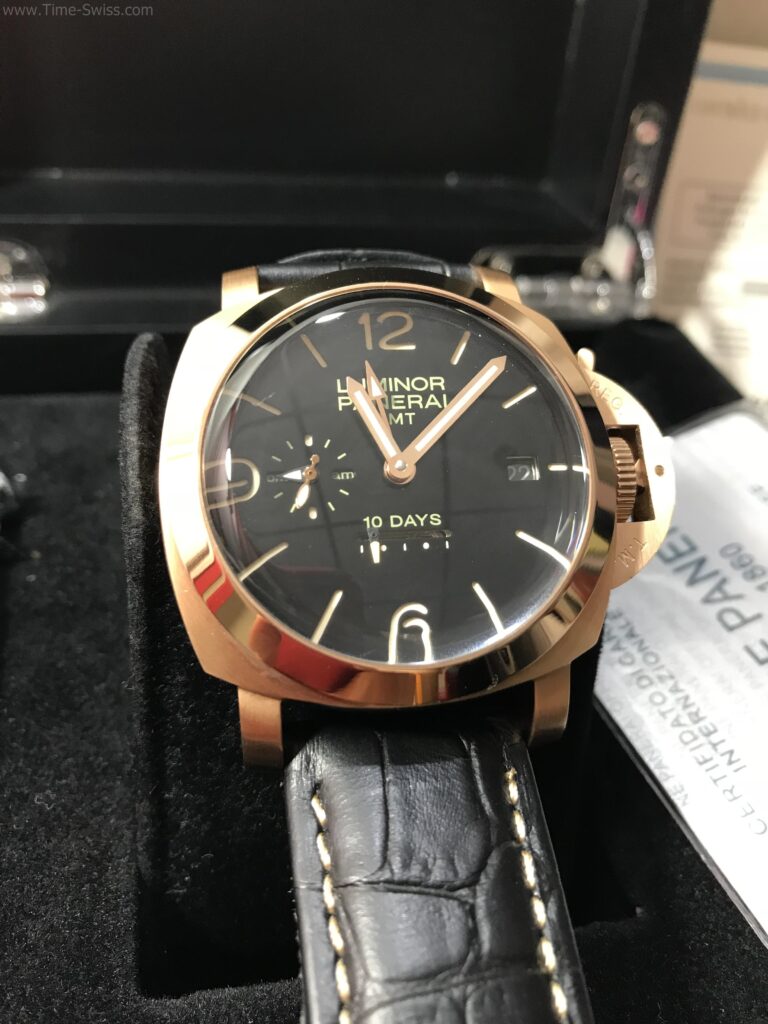 Panerai Power 10Day Rose Gold Black Dial 44mm สายหนังดำ 01