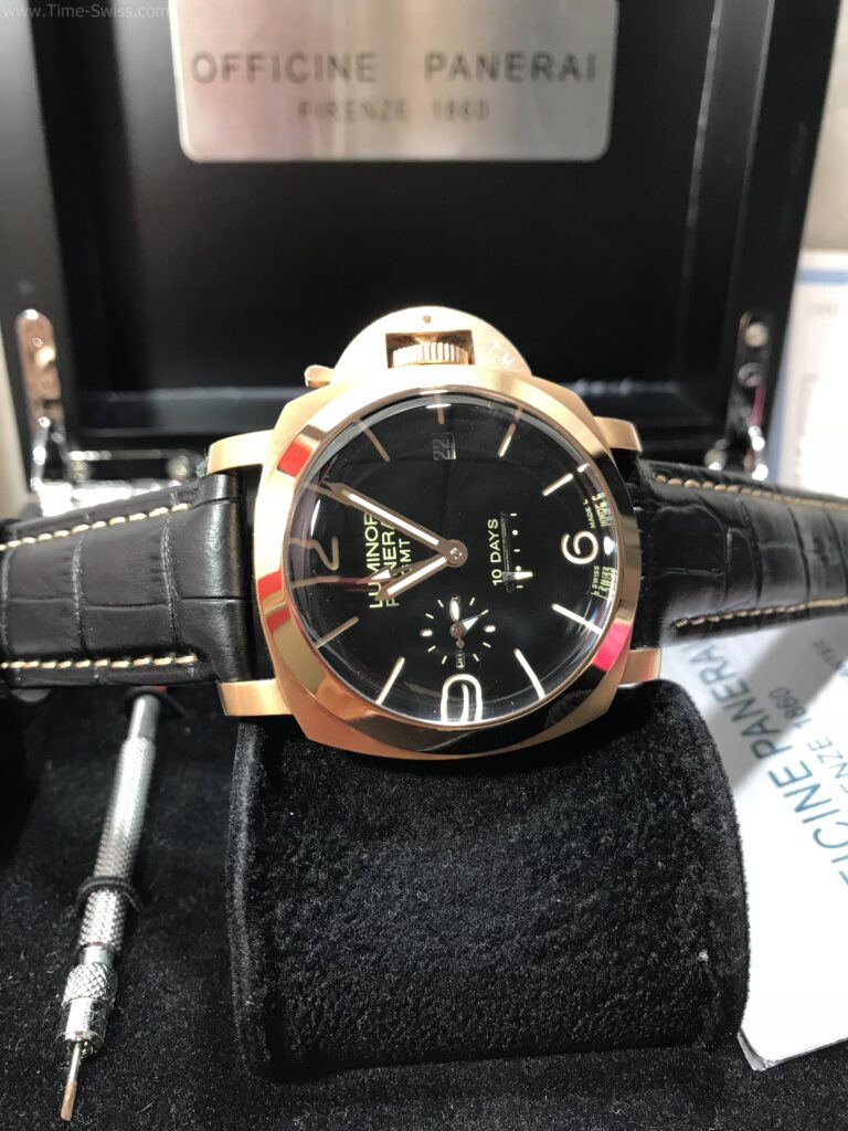 Panerai Power 10Day Rose Gold Black Dial 44mm สายหนังดำ 05