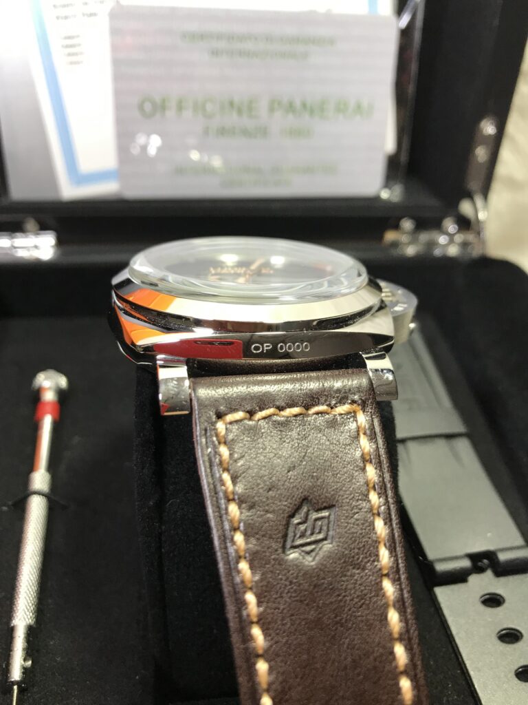 Panerai Power Reserve PAM423 1950 Black Dial 47mm CC สายหนังน้ำตาล 04