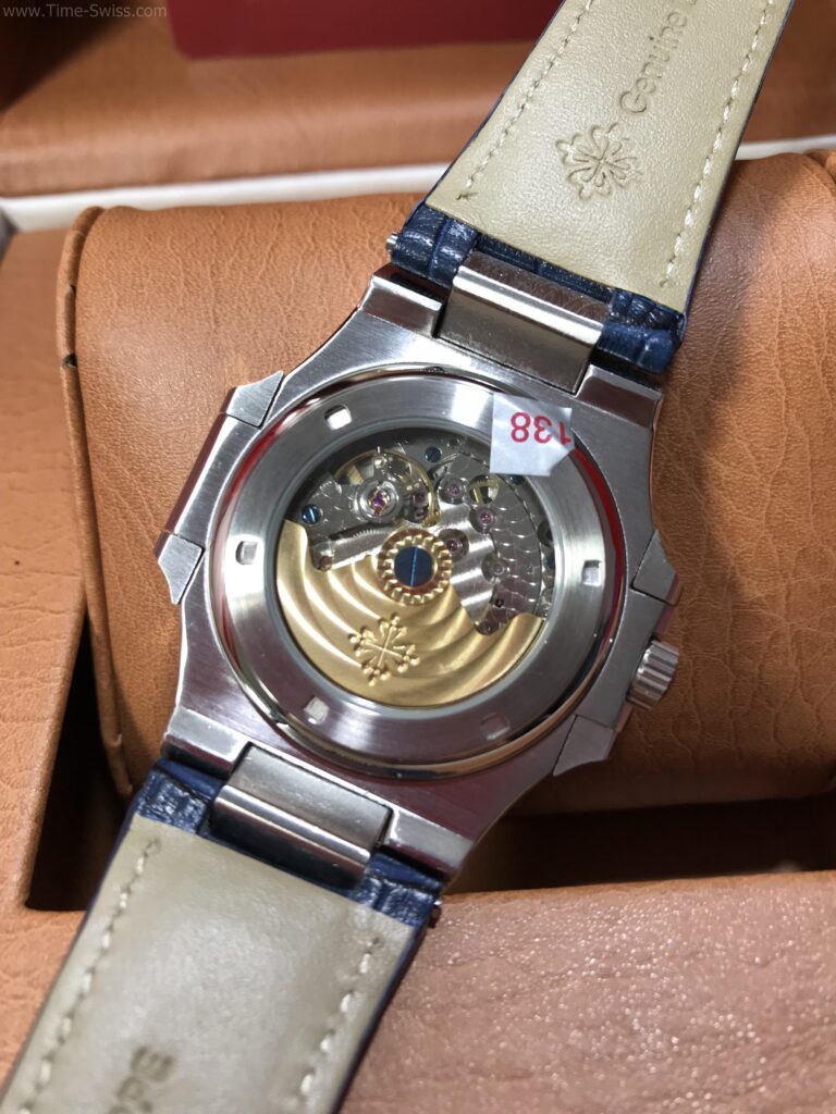 Patek Nautilus 57111A Dark Blue Dial 40mm CC ZP หน้าน้ำเงินเงา สายหนังน้ำเงิน 05