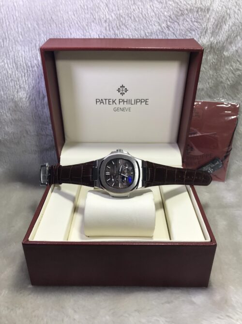 Patek Nautilus 5712G001 Power Brown Dial 40mm CC Leather Strap