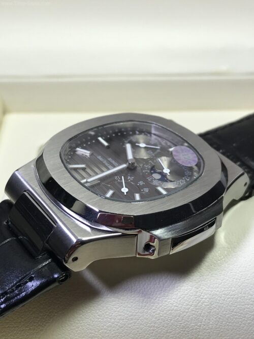 Patek Nautilus 5712G001 Power Grey Dial 40mm CC Leather Strap