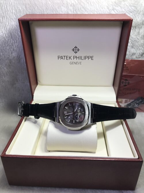 Patek Nautilus 5712G001 Power Grey Dial 40mm CC Leather Strap