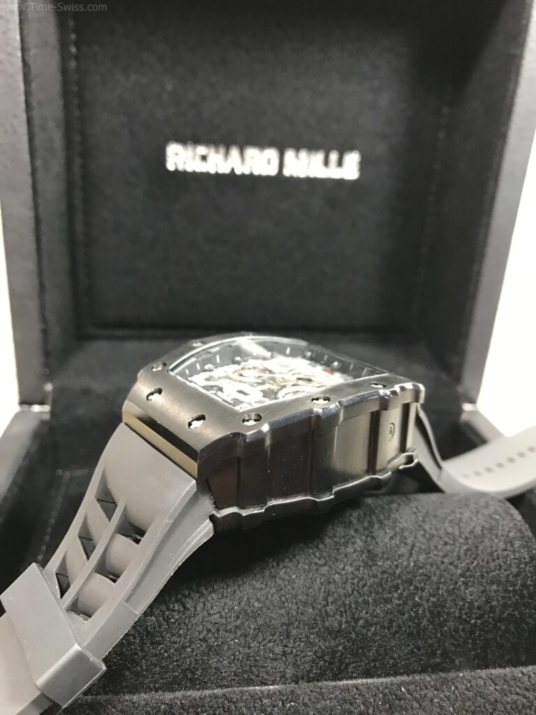 Richard Mille RM011-03 PVD Black Rubber 42mm รมดำ สายยางเทา 03