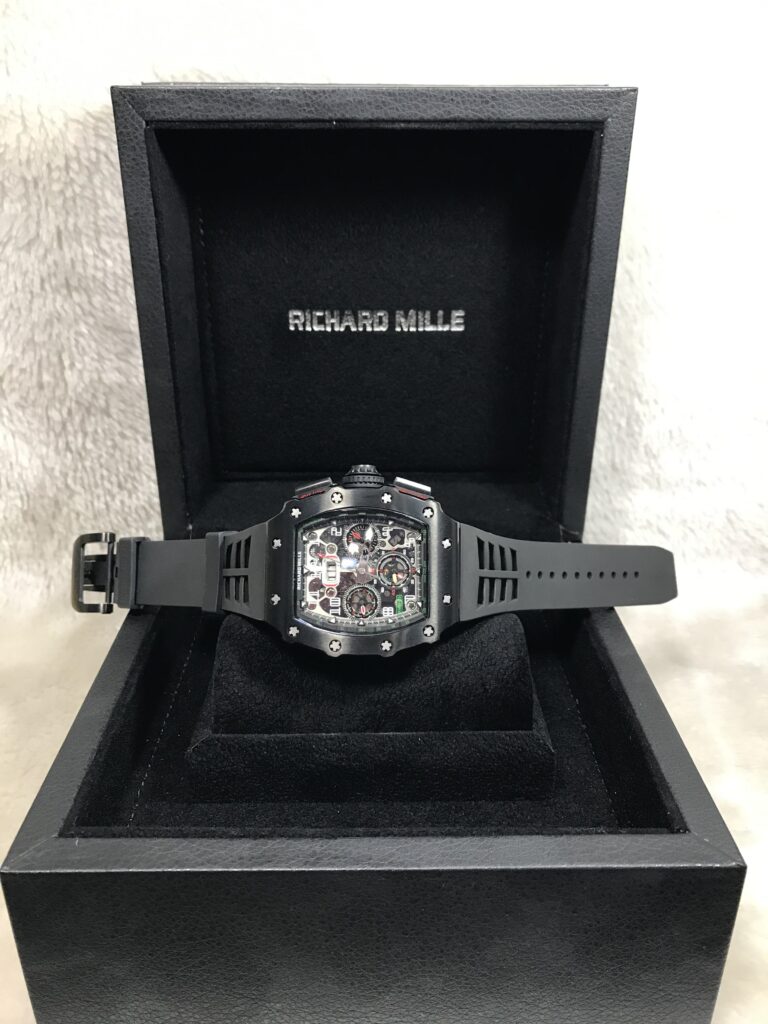 Richard Mille RM011-03 PVD Black Rubber 42mm รมดำ สายยางเทา 07