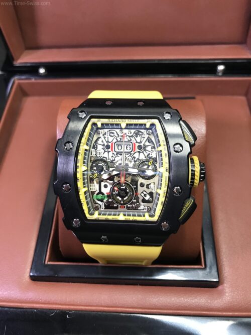 Richard Mille RM011-03 PVD Yellow Rubber 40mm