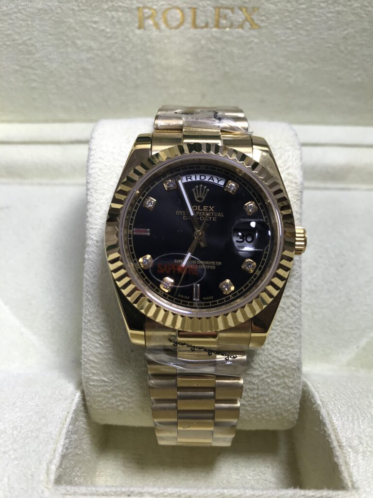 Rolex Day-Date Gold Black Dial 36mm เรือนทอง หน้าดำ 01