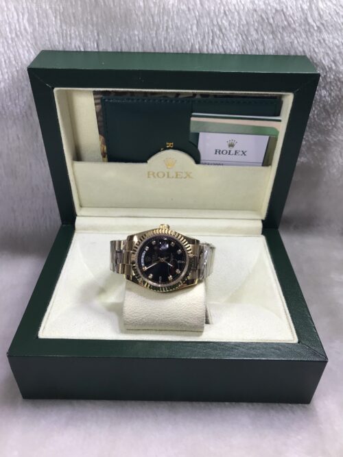 Rolex Day-Date Gold Black Dial 36mm