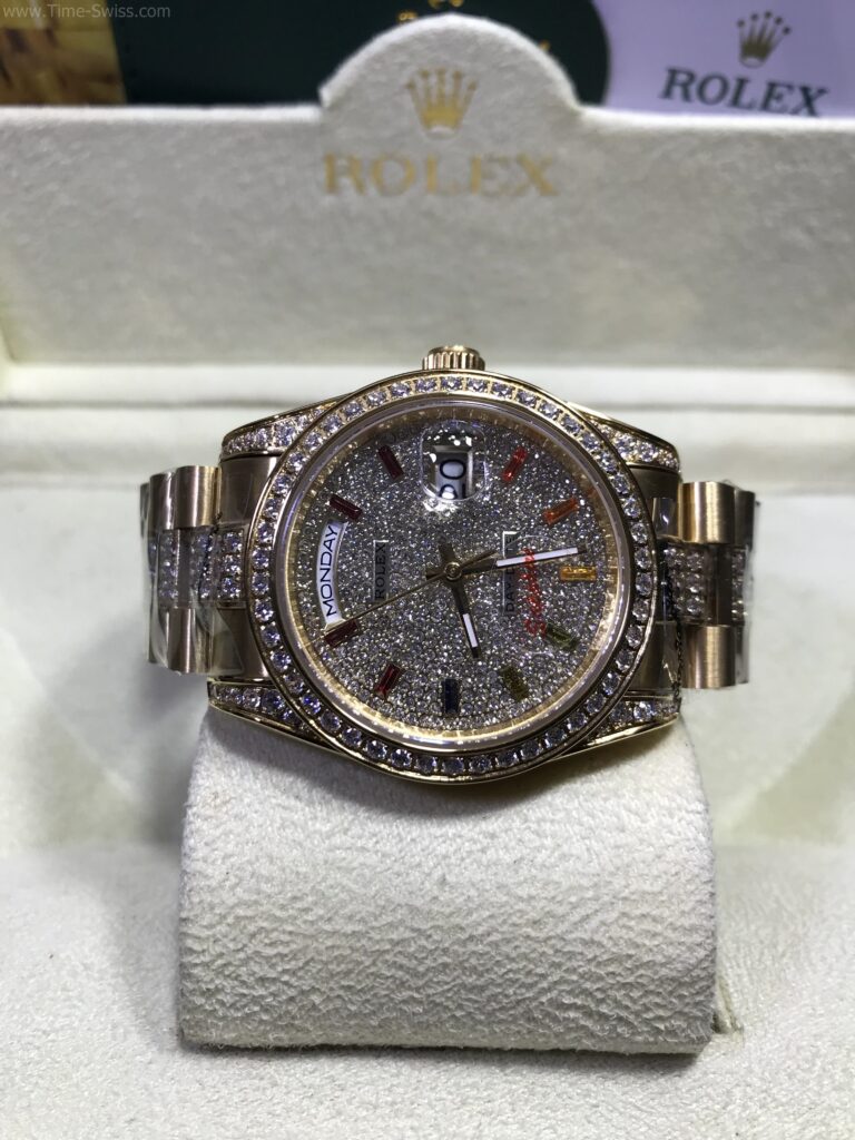 Rolex Day-Date Gold Diamond Full 36mm เรือนทอง หน้าเพชรเต็ม 3ข้อ 07