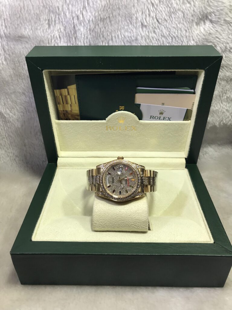 Rolex Day-Date Gold Diamond Full 36mm เรือนทอง หน้าเพชรเต็ม 3ข้อ 08