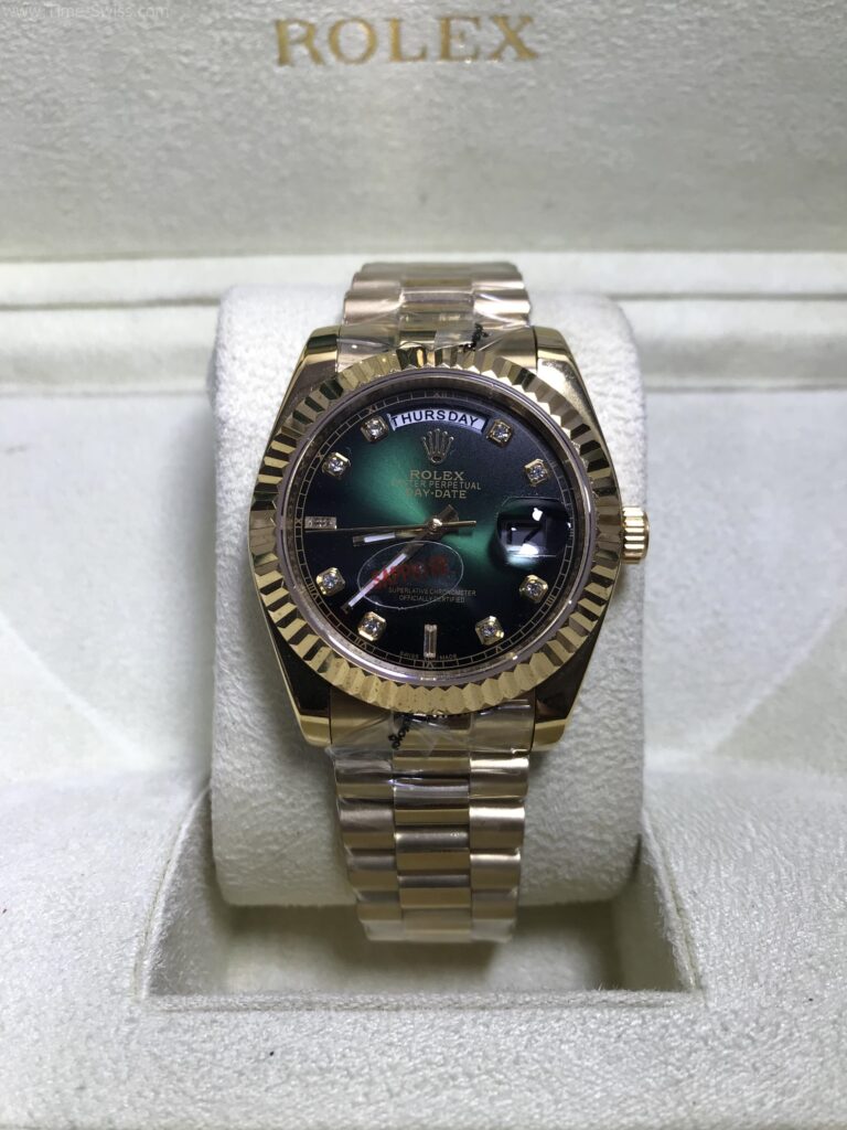 Rolex Day-Date Gold Green Dial 36mm เรือนทอง หน้าเขียว 01