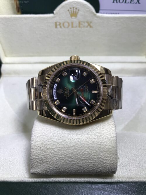 Rolex Day-Date Gold Green Dial 36mm