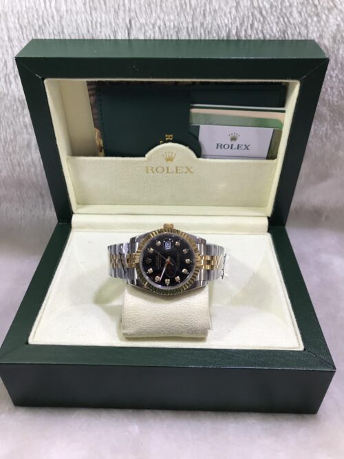 Rolex Datejust Two Tone Black Dial 36mm