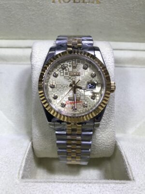 Rolex Datejust Two Tone Gold Com Dial 36mm