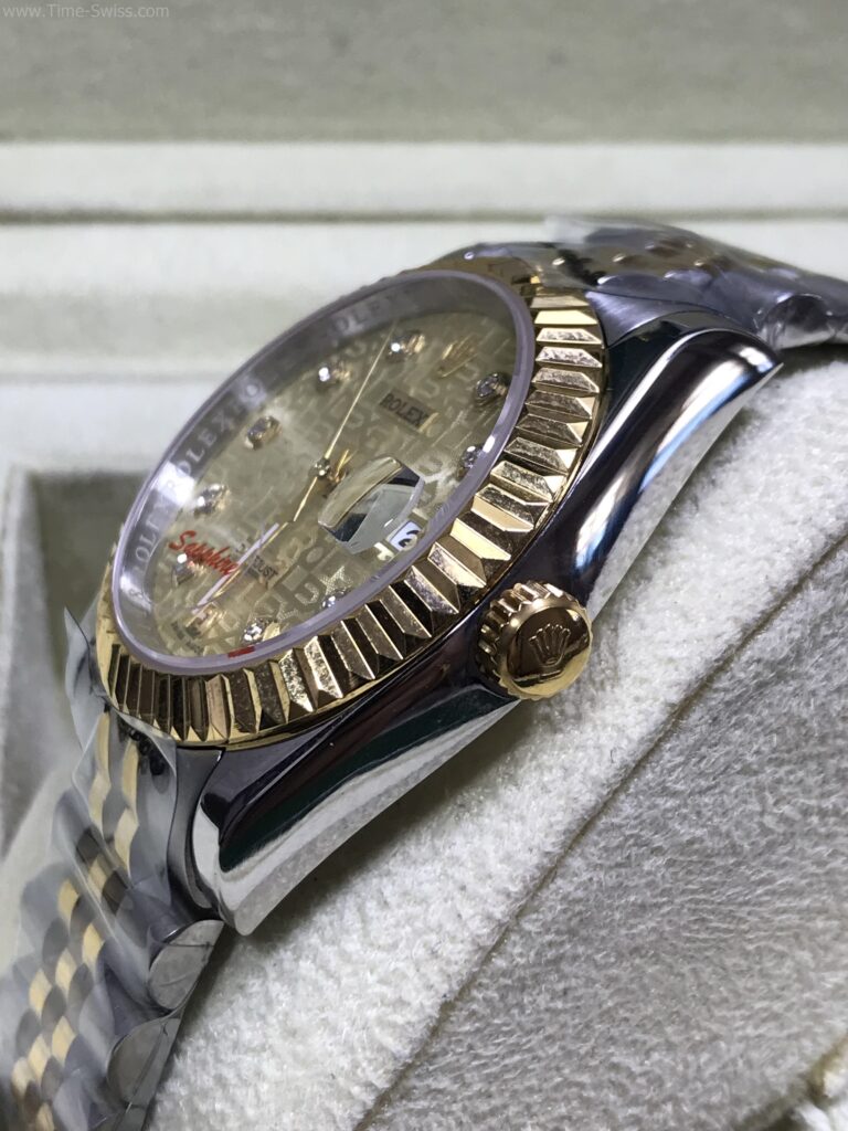 Rolex Datejust 2k Gold Com Dial 36mm หน้าคอมทอง 5ข้อ 02