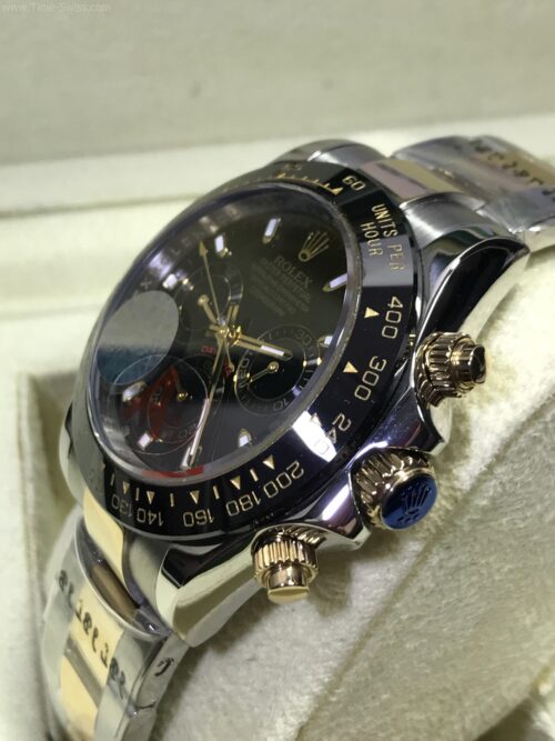 Rolex Daytona Two Tone Ceramic Black Dial 40mm CC