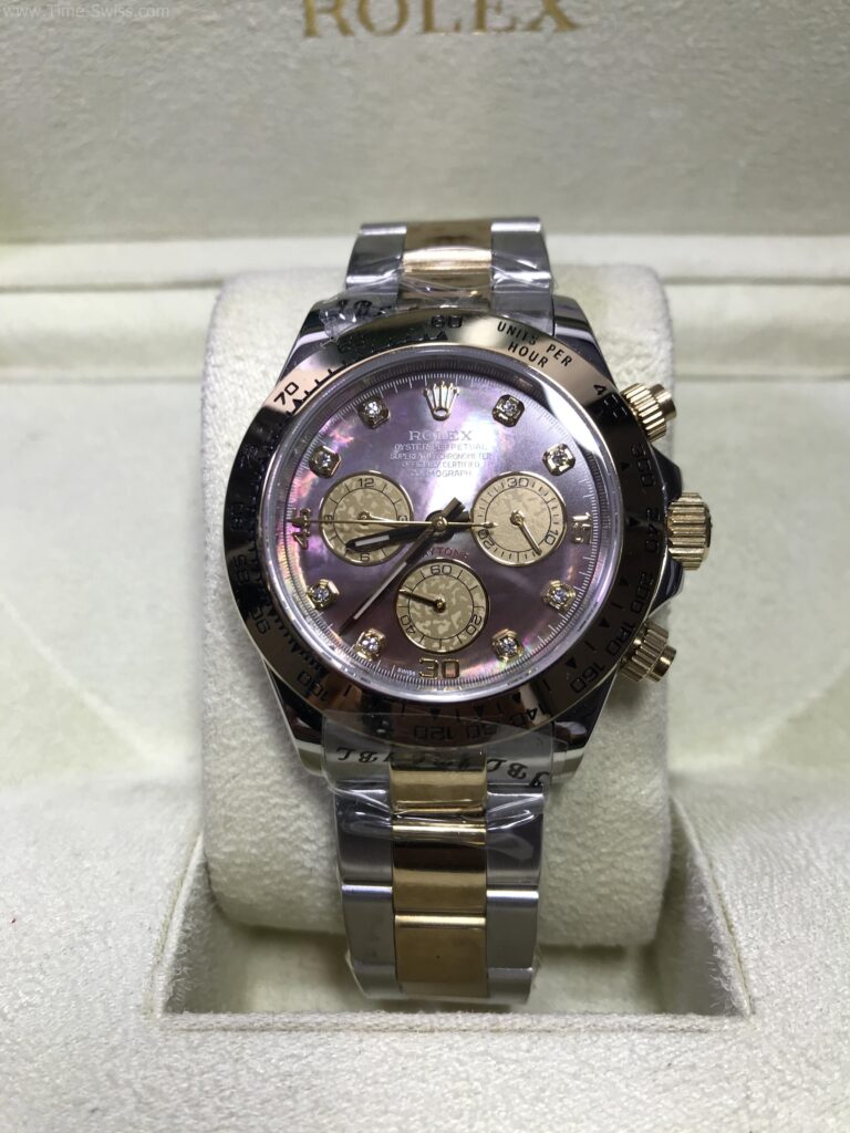 Rolex Daytona 2k Purple Dial 40mm CC หน้าม่วง ขอบทอง 01