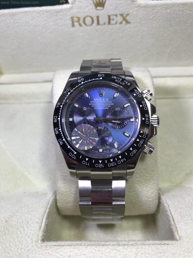 Rolex Daytona Ceramic Blue Dial 40mm CC หน้าน้ำเงินเงา ขอบเซลามิกดำ 01