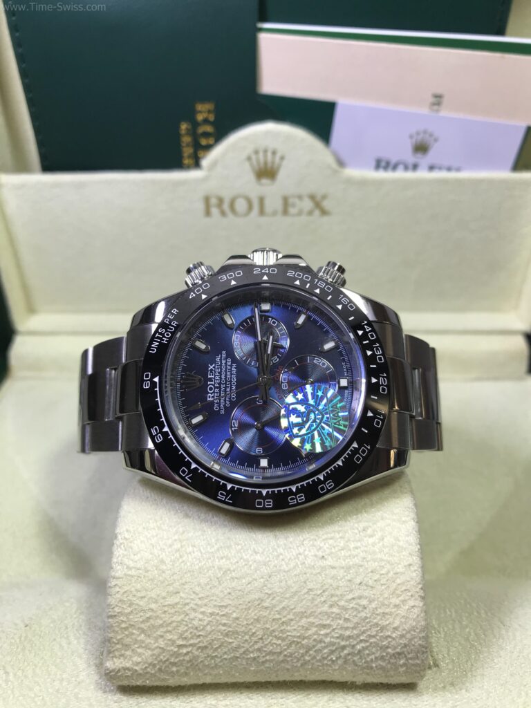 Rolex Daytona Ceramic Blue Dial 40mm CC หน้าน้ำเงินเงา ขอบเซลามิกดำ 07