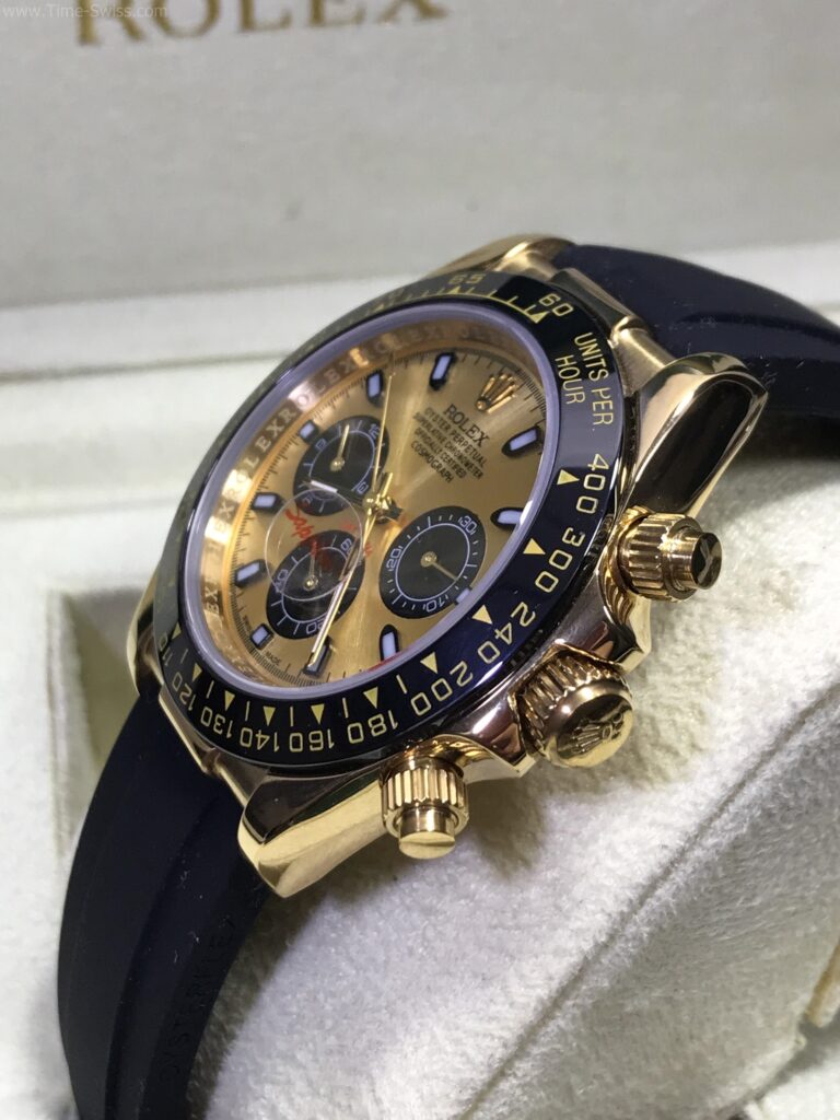 Rolex Daytona Ceramic Gold Dial Rubble 40mm เรือนทอง หน้าทอง ขอบเซลามิก สายยาง 02