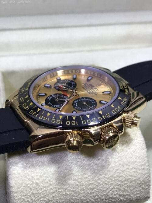 Rolex Daytona Gold Ceramic Gold Dial Rubble 40mm