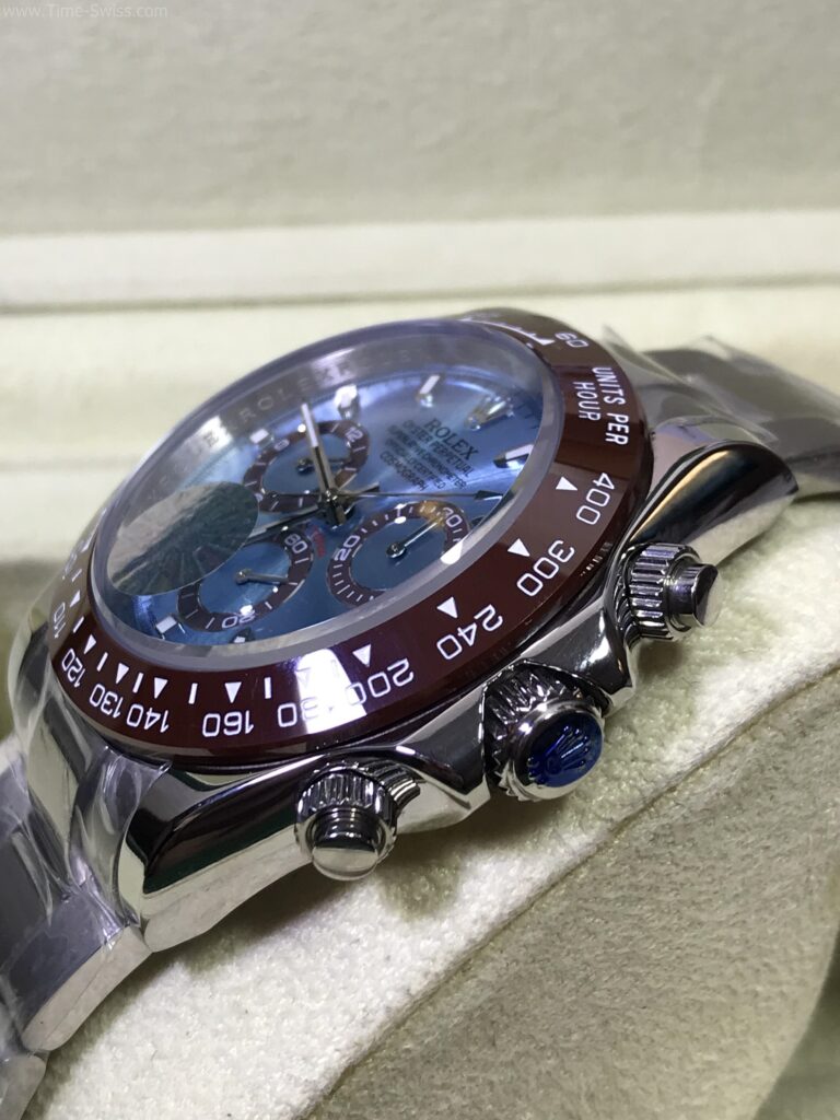 Rolex Daytona Ceramic Ice Blue 40mm CC หน้าฟ้า ขอบน้ำตาล 02