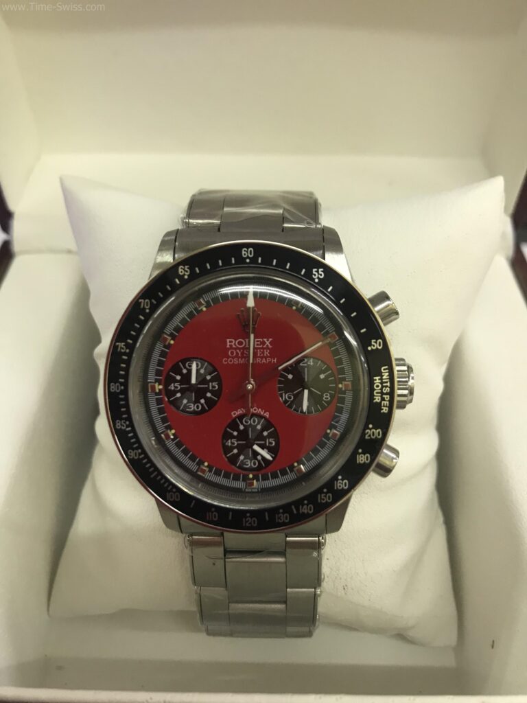 Rolex Daytona Panda Ceramic Red 40mm CC หน้าแดง ขอบฟิล์ม 01