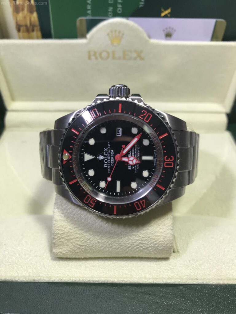 Rolex Deepsea Ceramic Black Red 43mm CC หน้าดำ เข็มแดง 07