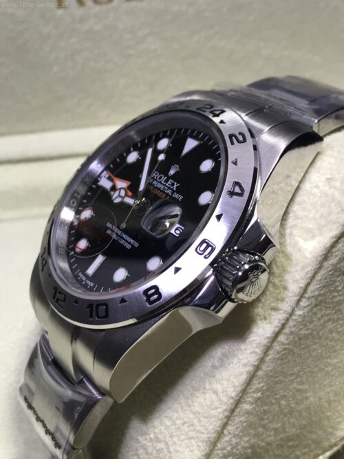 Rolex Explorer2 Black Dial Orange Hand 43mm CC