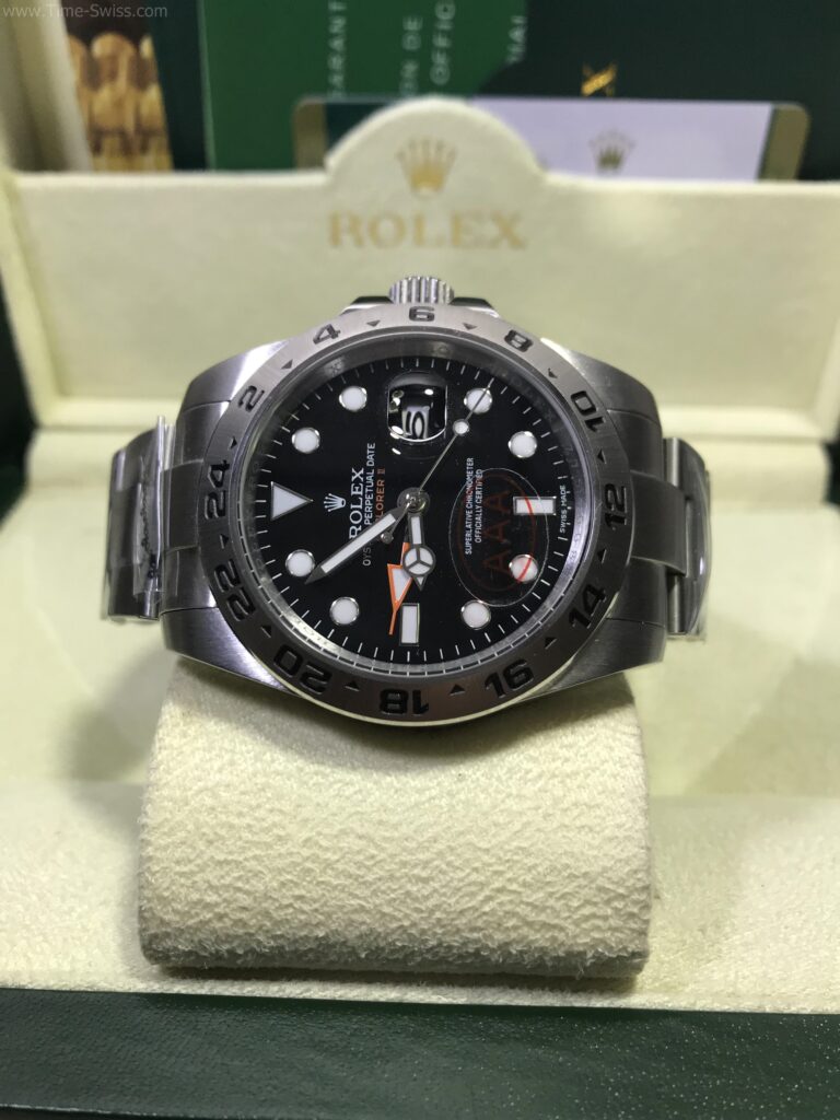 Rolex Explorer2 Black Dial Orange Hand 43mm CC หน้าดำ เข็มส้ม 06