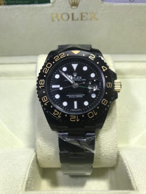 Rolex GMT Ceramic PVD Black Green Hand 40mm CC