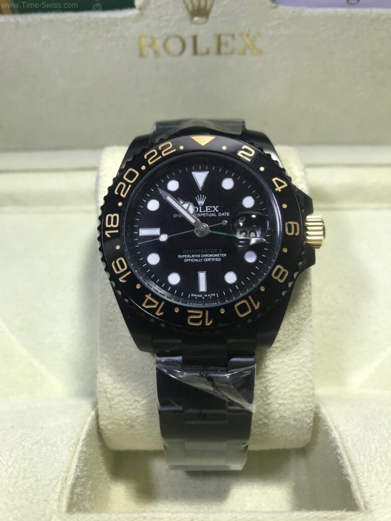 Rolex GMT Ceramic PVD Black Green Hand 40mm CC รมดำ เข็มเขียว 01