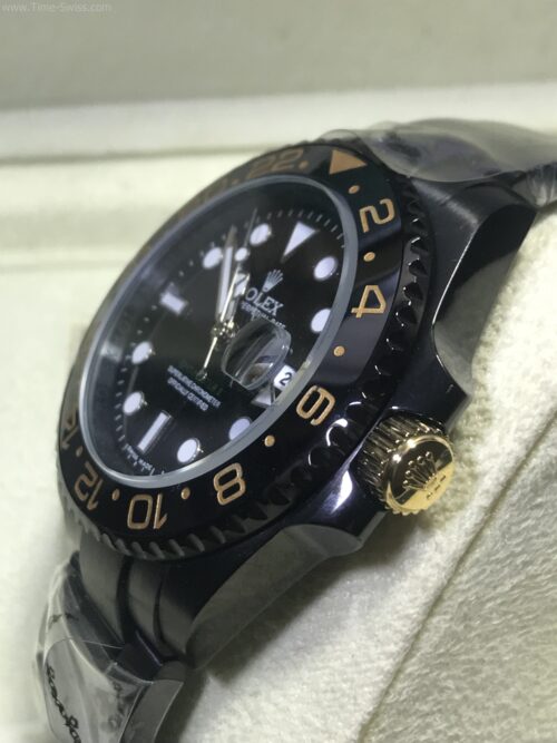 Rolex GMT Ceramic PVD Black Green Hand 40mm CC