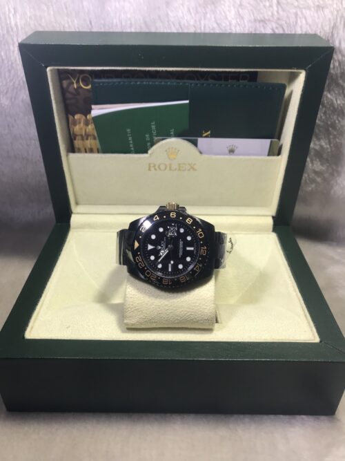 Rolex GMT Ceramic PVD Black Green Hand 40mm CC