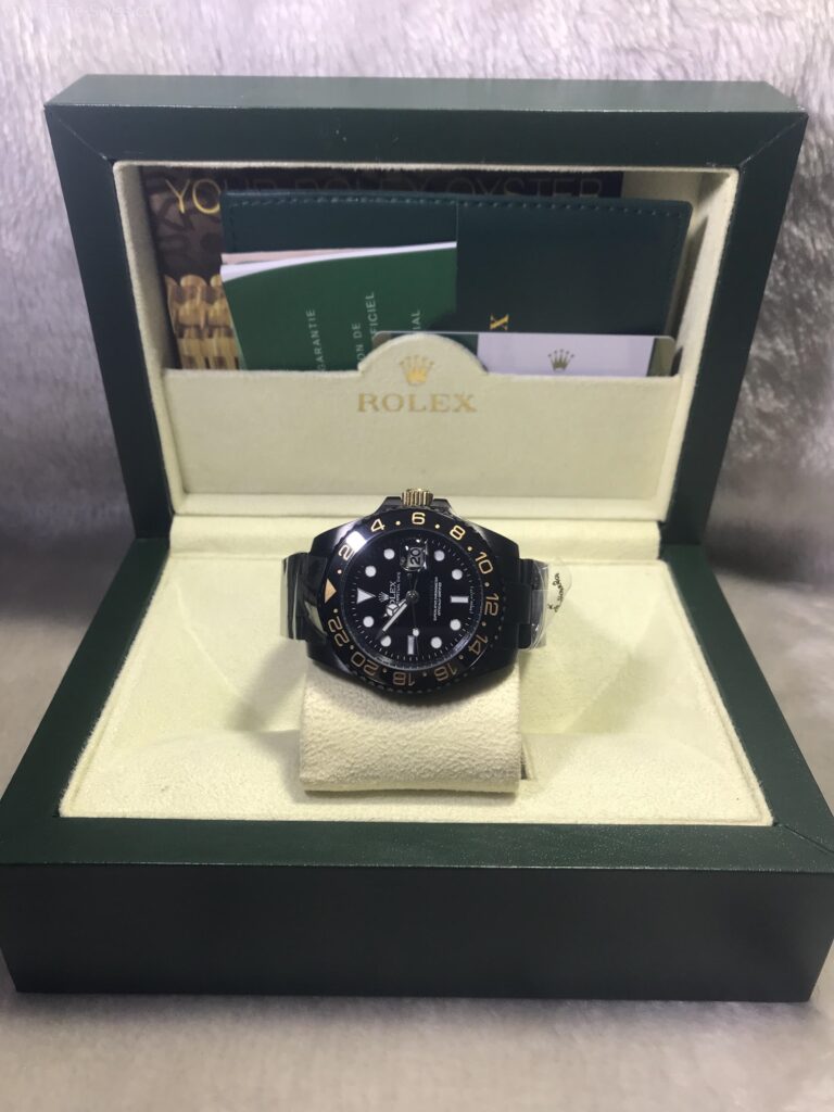 Rolex GMT Ceramic PVD Black Green Hand 40mm CC รมดำ เข็มเขียว 07