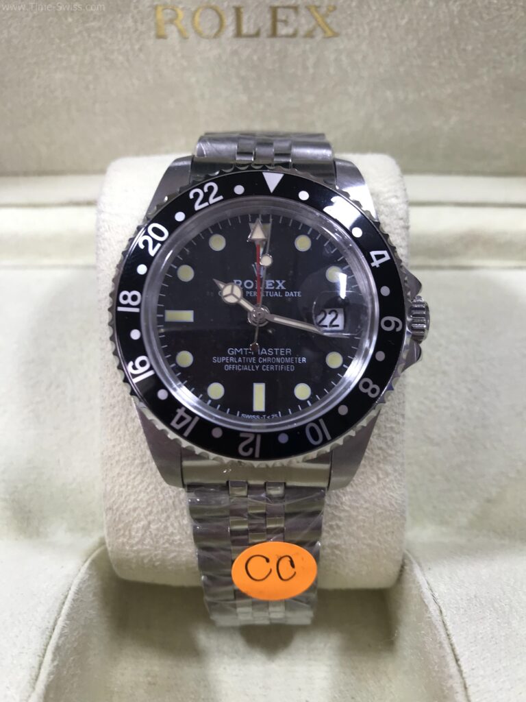 Rolex GMT File Black Dial Red Hand 40mm CC หน้าดำ เข็มแดง 5ข้อ 01