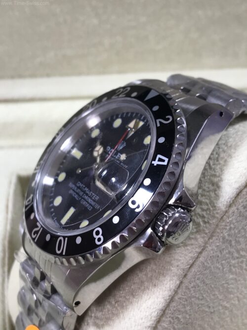 Rolex GMT File Black Dial Red Hand 40mm CC Jubilee