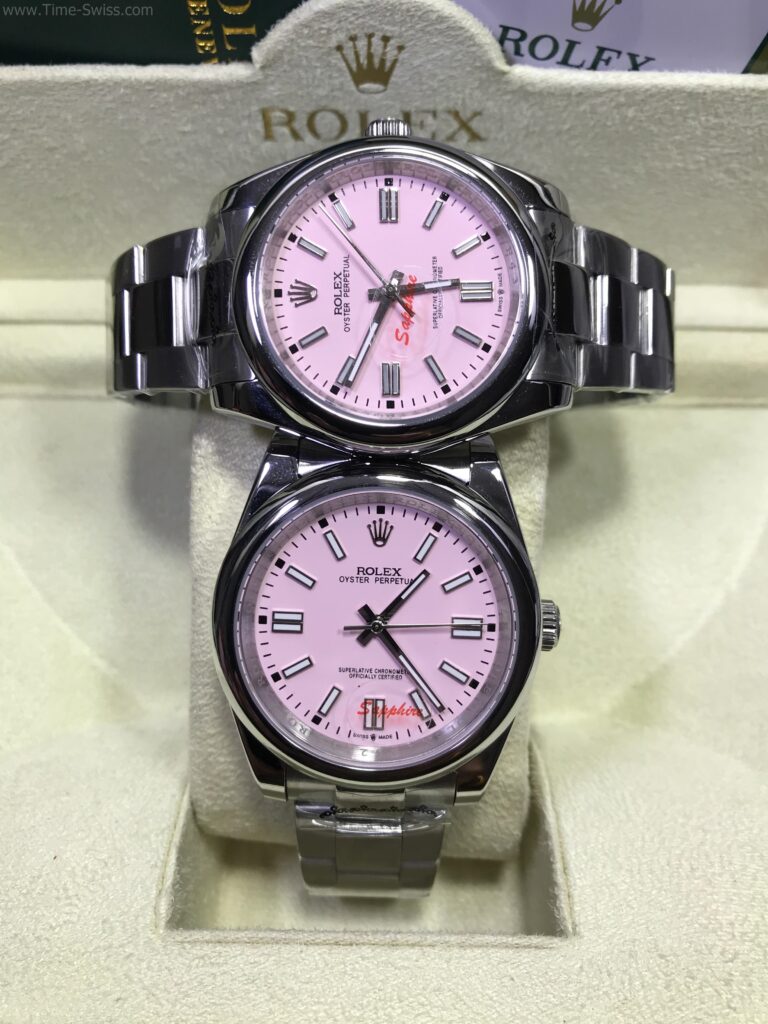 Rolex Oyster Perpetual Pink Dial 36mm-41mm หน้าชมพู 01