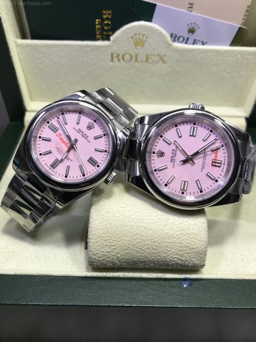 Rolex Oyster Perpetual Pink Dial 36mm-41mm