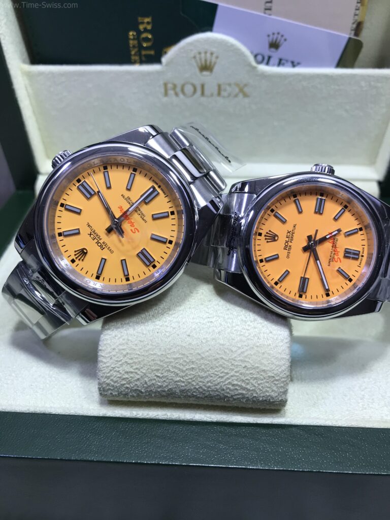 Rolex Oyster Perpetual Yellow Dial 36mm-41mm หน้าเหลือง 06