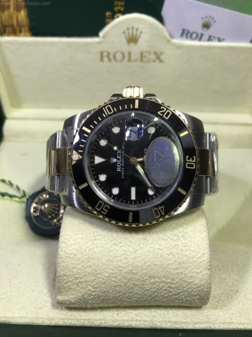 Rolex Submariner Two Tone Ceramic Black Dial 40mm CC