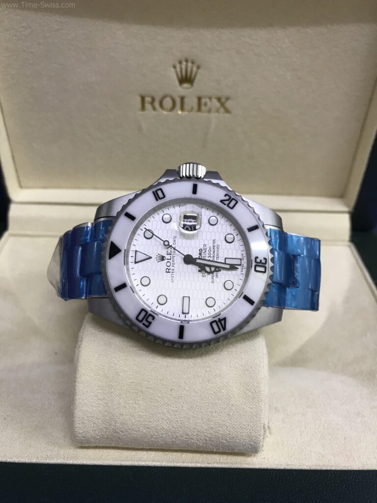 Rolex Submariner Ceramic White Dial 40mm ขอบเซลามิกขาว 05