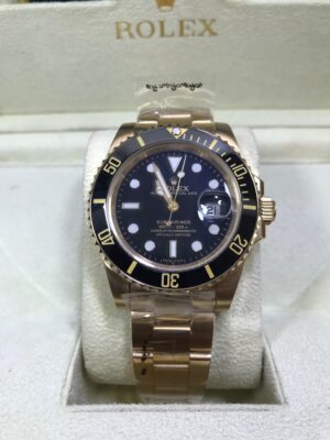 Rolex Submariner Gold Ceramic Black Dial 40mm