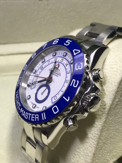 Rolex Yacht MasterII Ceramic Blue White Dial 42mm