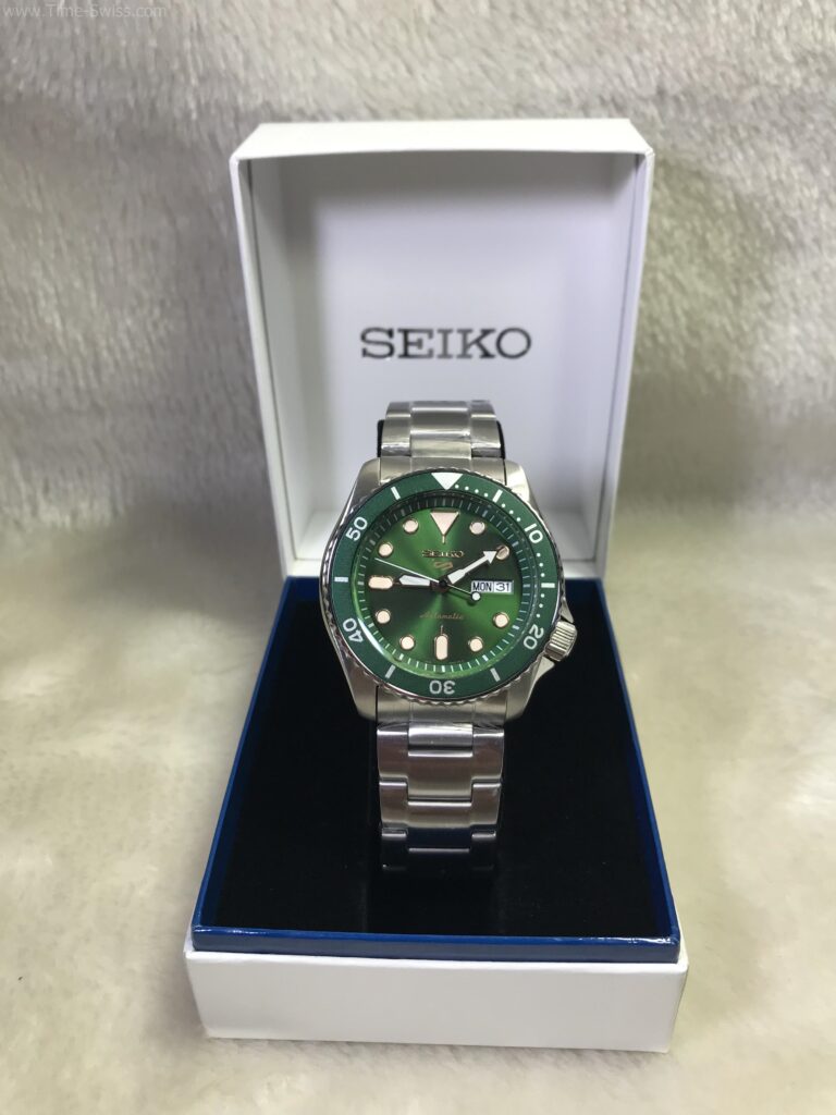 Seiko 4R36A Green Dial ขอบเขียว หน้าเขียว 06