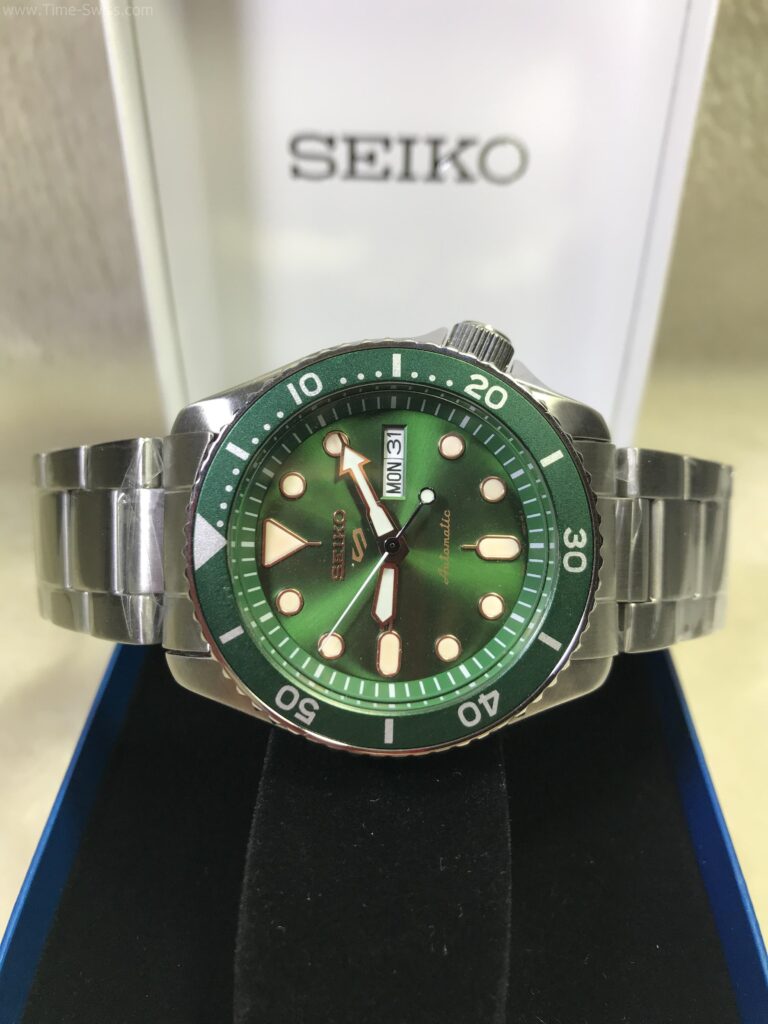 Seiko 4R36A Green Dial ขอบเขียว หน้าเขียว 07