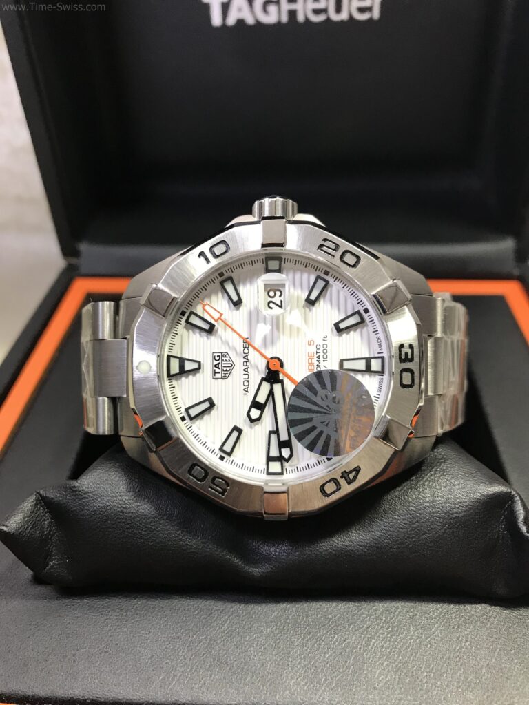 TAG Heuer Aquaracer Calibre5 300M White Dial 42mm A8 CC หน้าขาว 05