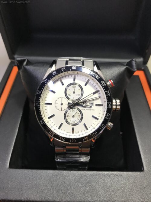 TAG Heuer Carrera Chronograph White Dial 40mm