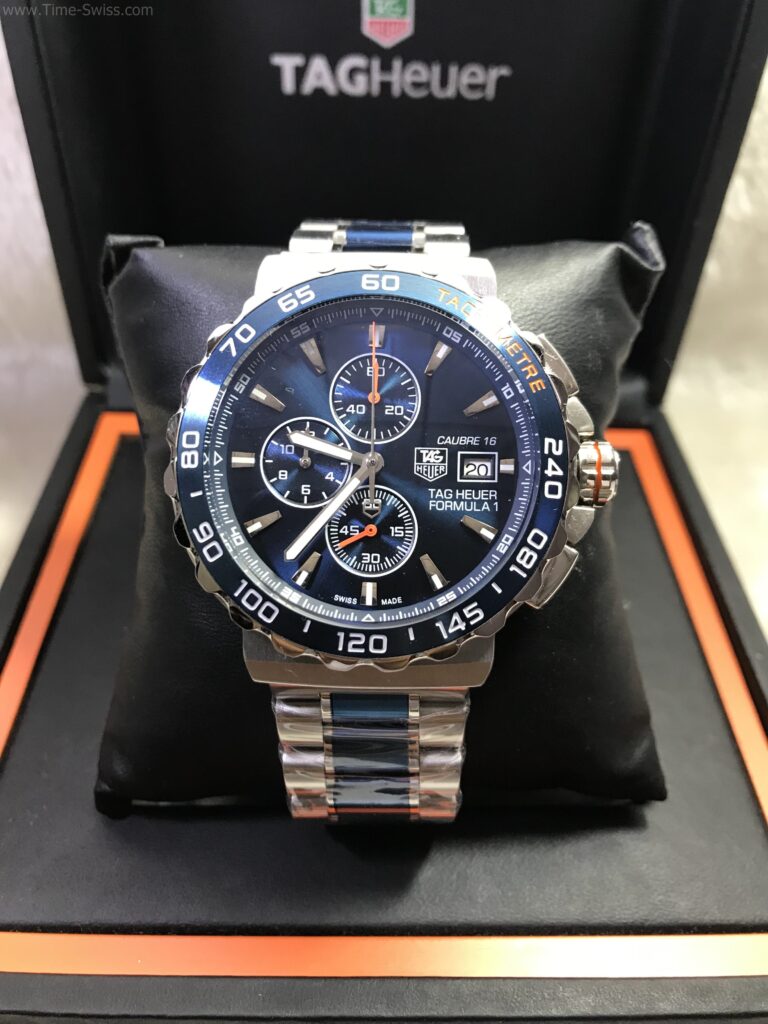 TAG Heuer Formula1 Chronograph 43mm Blue Dial หน้าน้ำเงินเงา 3วงตั้ง 01